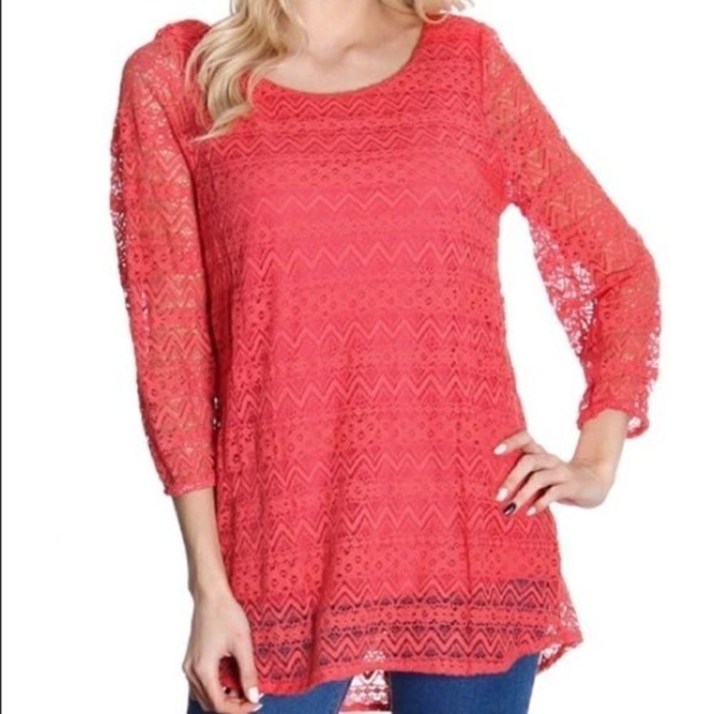 RACHEL Kate collection, coral top